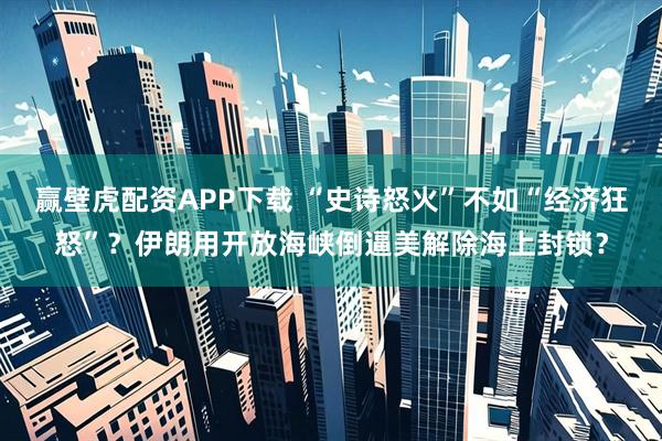 赢壁虎配资APP下载 “史诗怒火”不如“经济狂怒”？伊朗用开放海峡倒逼美解除海上封锁？